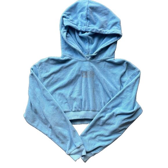 I.AM.GIA Blare Cropped Hoodie - S - Blue - Picture 1 of 4